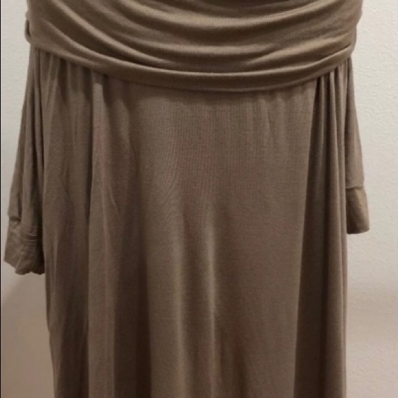 NWOT Suzanne Summers 3-Way Style Poncho in Mocha - Picture 2 of 4